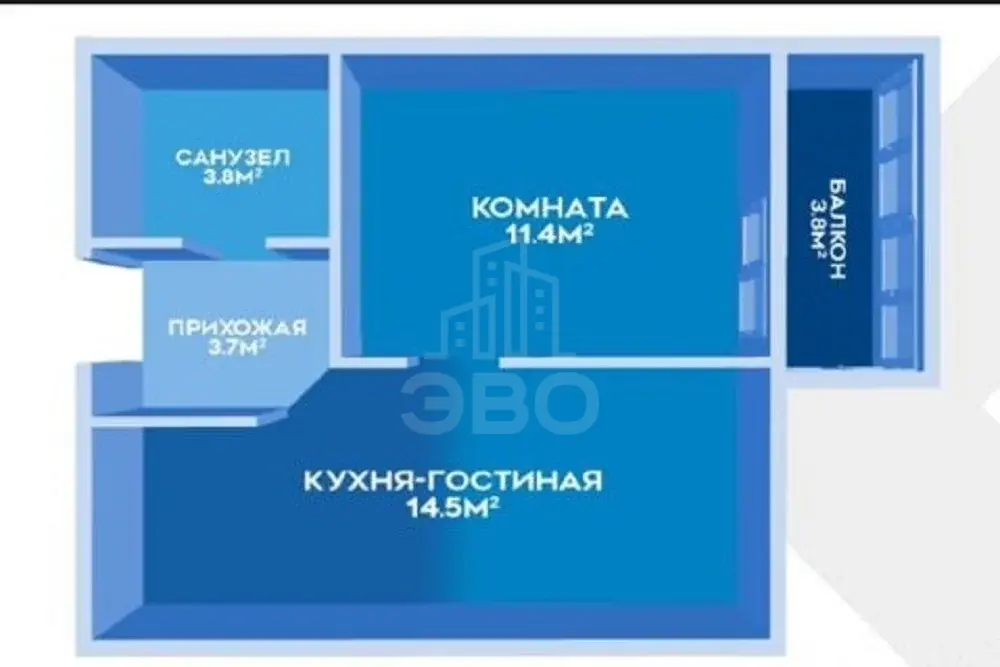 однокомнатная квартира в Санкт-Петербурге по адресу: Пулковское ш., 42, к 6