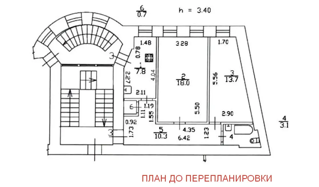 двухкомнатная квартира в Санкт-Петербурге по адресу: Перекопская ул., 3, литера А