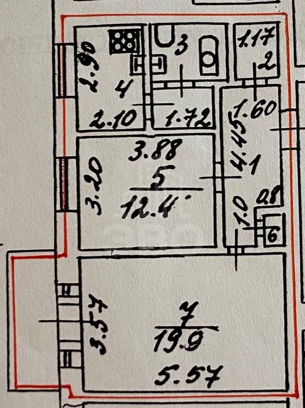 двухкомнатная квартира в Санкт-Петербурге по адресу: Песчаный пер., 1/8, литера А