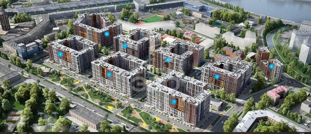 однокомнатная квартира в Санкт-Петербурге по адресу: Красногвардейский пер., к 2