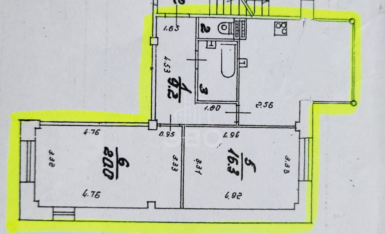 двухкомнатная квартира в Санкт-Петербурге по адресу: Богатырский проспект, 27, к 3, литера А