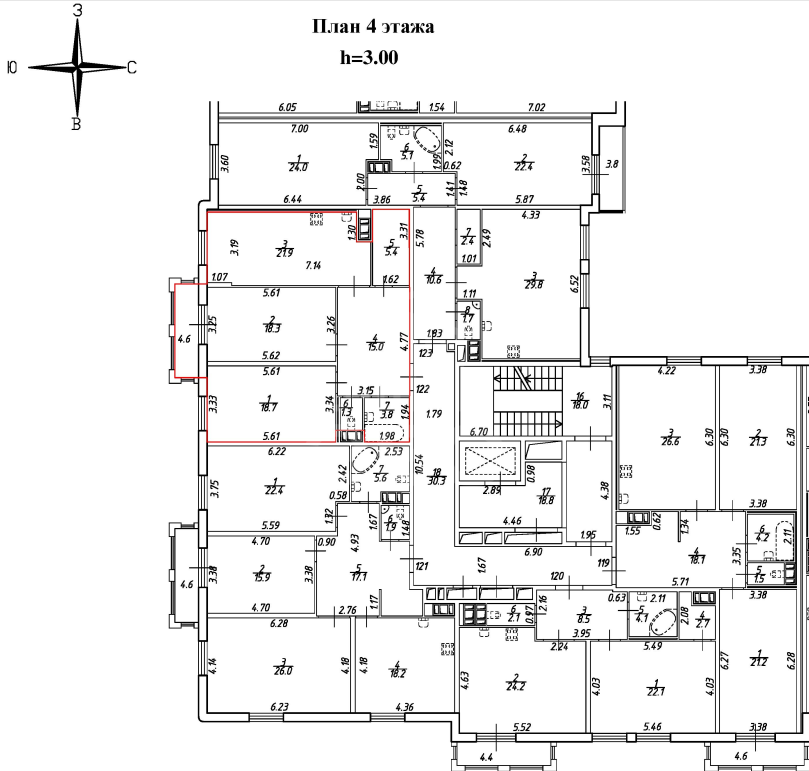 двухкомнатная квартира в Санкт-Петербурге по адресу: Исполкомская ул., 17, к 1