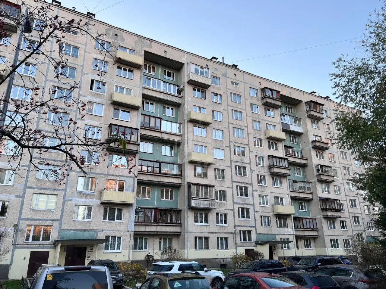 двухкомнатная квартира в Санкт-Петербурге по адресу: Ударников проспект, 21, к 2, литера А