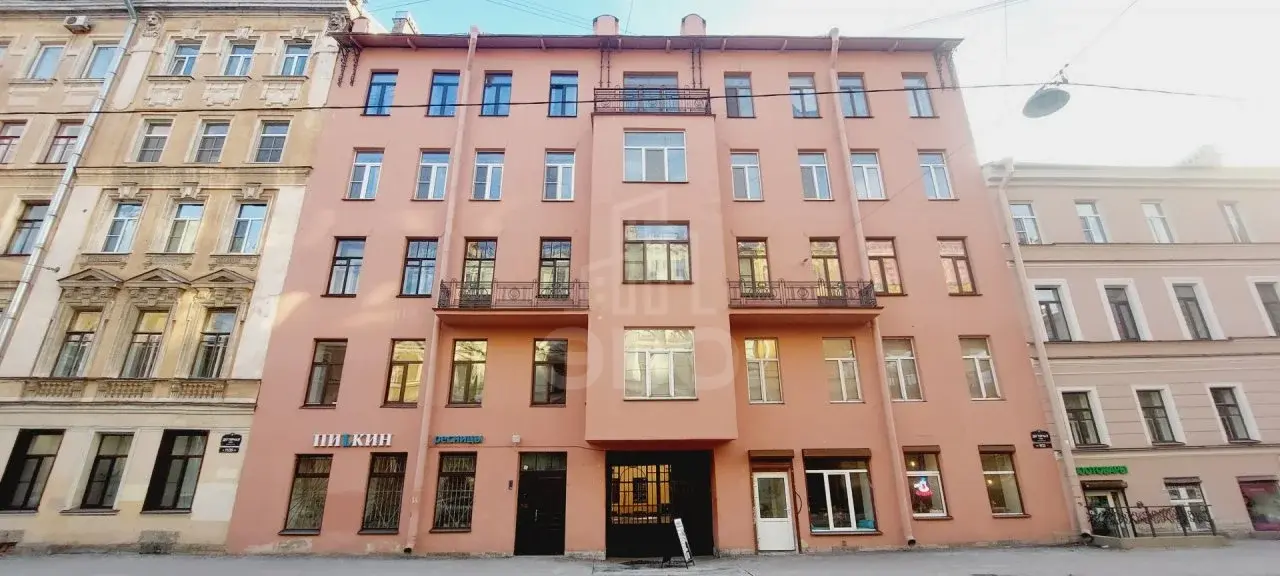 двухкомнатная квартира в Санкт-Петербурге по адресу: Дегтярная ул., 9