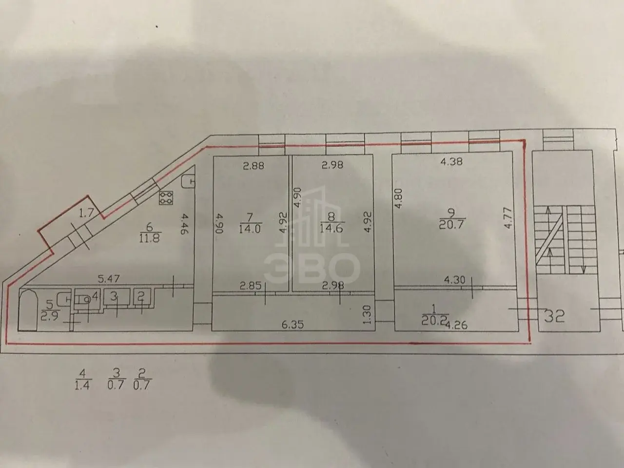 трехкомнатная квартира в Санкт-Петербурге по адресу: Реки Фонтанки наб., 119