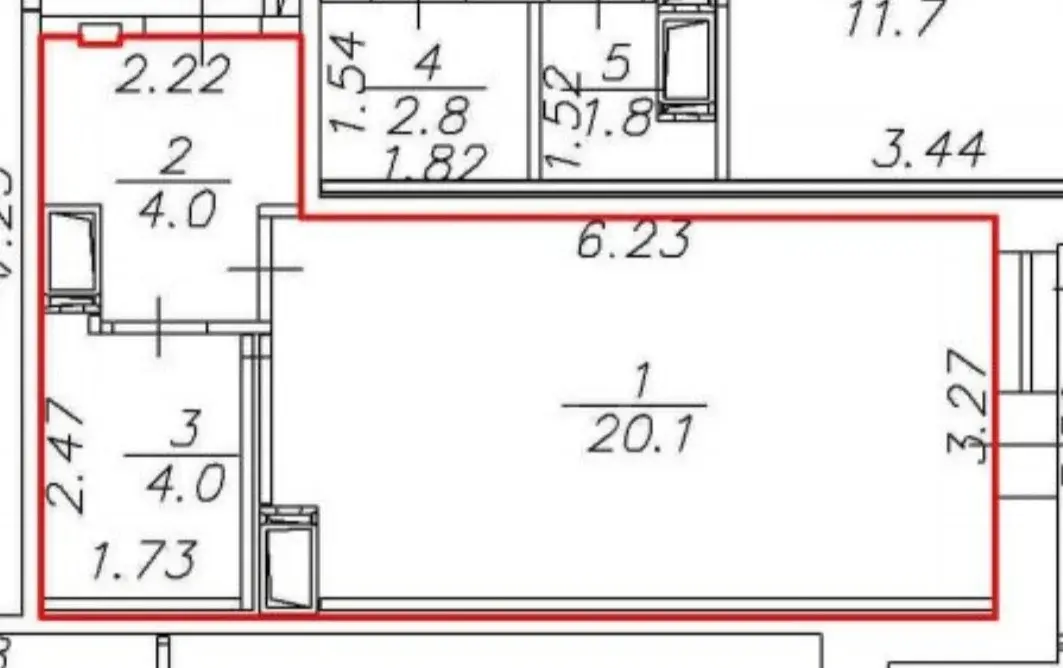 однокомнатная квартира в Санкт-Петербурге по адресу: Бутлерова ул., 9, к 2