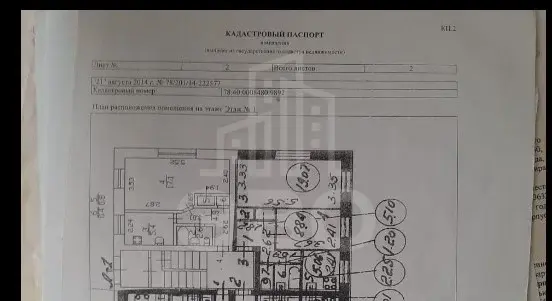 двухкомнатная квартира в Санкт-Петербурге по адресу: Пионерстроя ул., 14, к 2