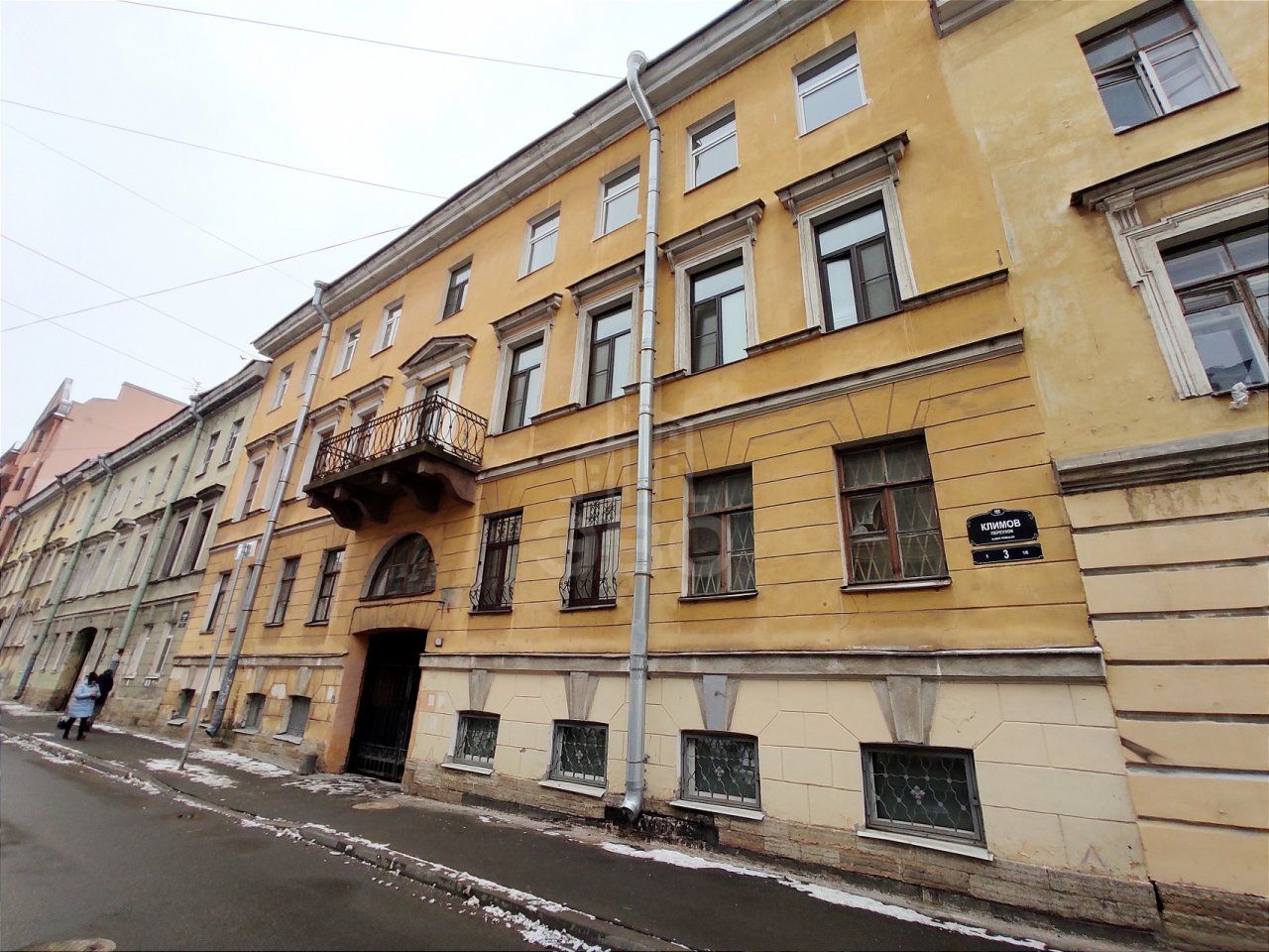 двухкомнатная квартира в Санкт-Петербурге по адресу: Климов пер., 3