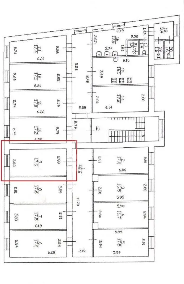 комната в Санкт-Петербурге по адресу: Реки Фонтанки наб., 137, литера В
