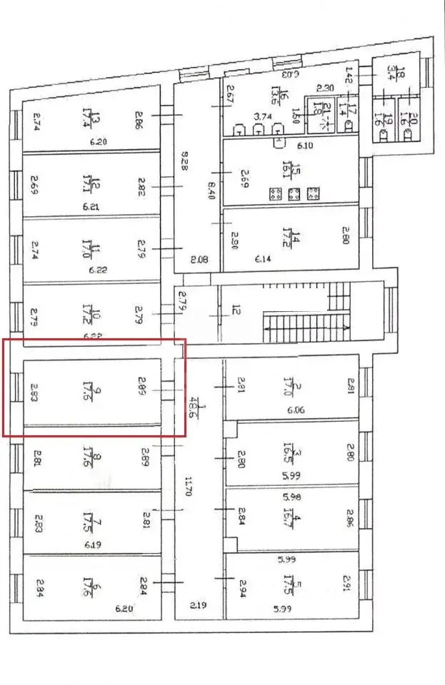 комната в Санкт-Петербурге по адресу: Реки Фонтанки наб., 137, литера В