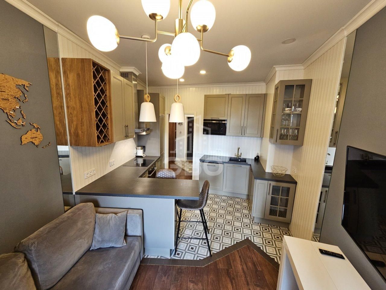 двухкомнатная квартира в Санкт-Петербурге по адресу: Ушаковская наб., 3, к 2