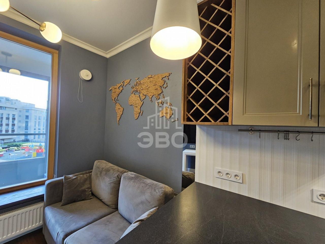 двухкомнатная квартира в Санкт-Петербурге по адресу: Ушаковская наб., 3, к 2