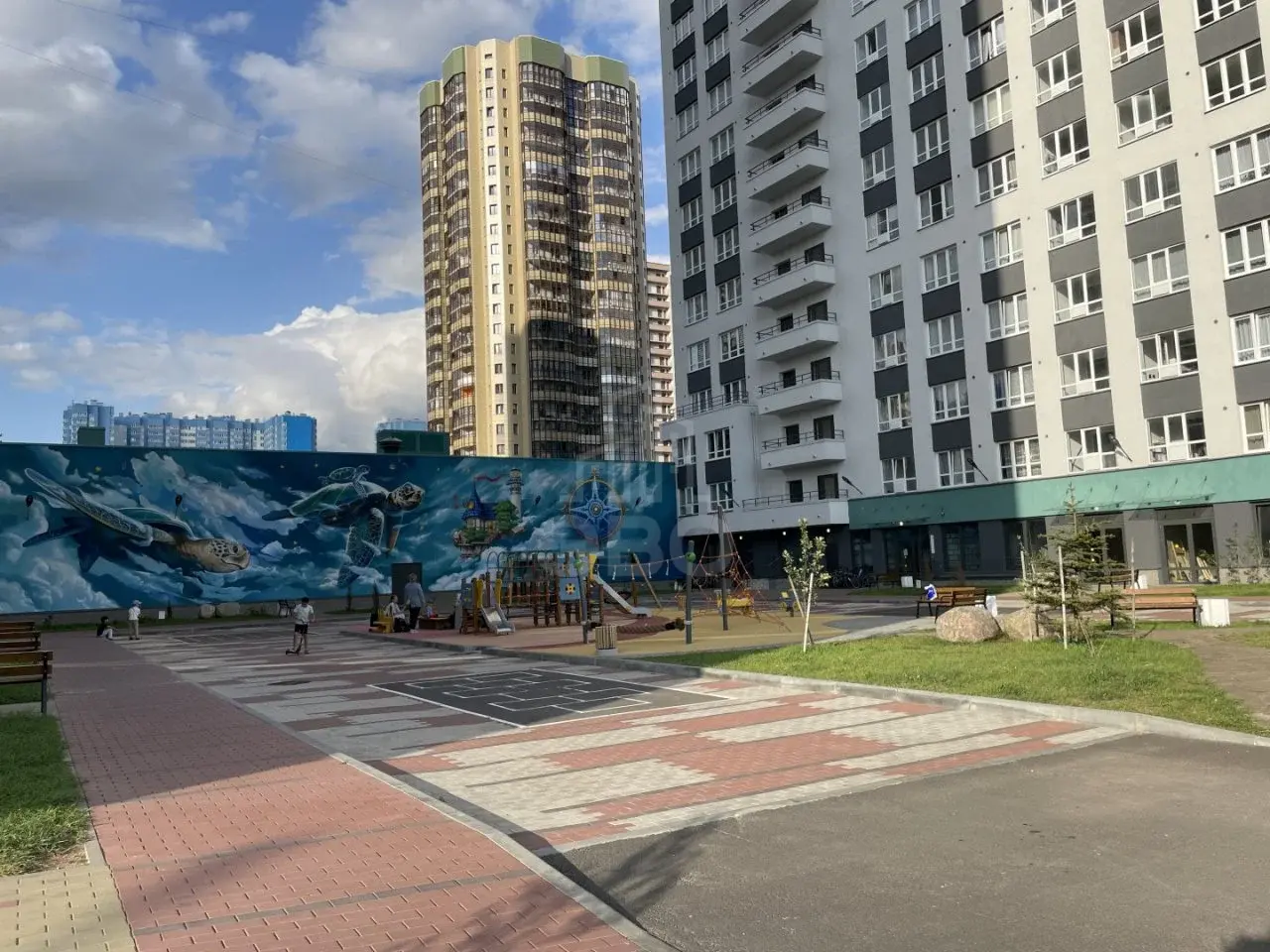двухкомнатная квартира в Санкт-Петербурге по адресу: Брюлловская ул., 5, строение 1