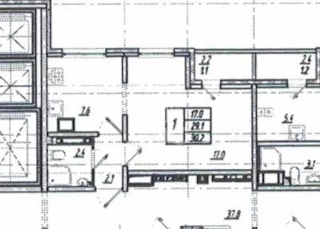 однокомнатная квартира в Санкт-Петербурге по адресу: Муринская дорога., 8, к 2, строение 1