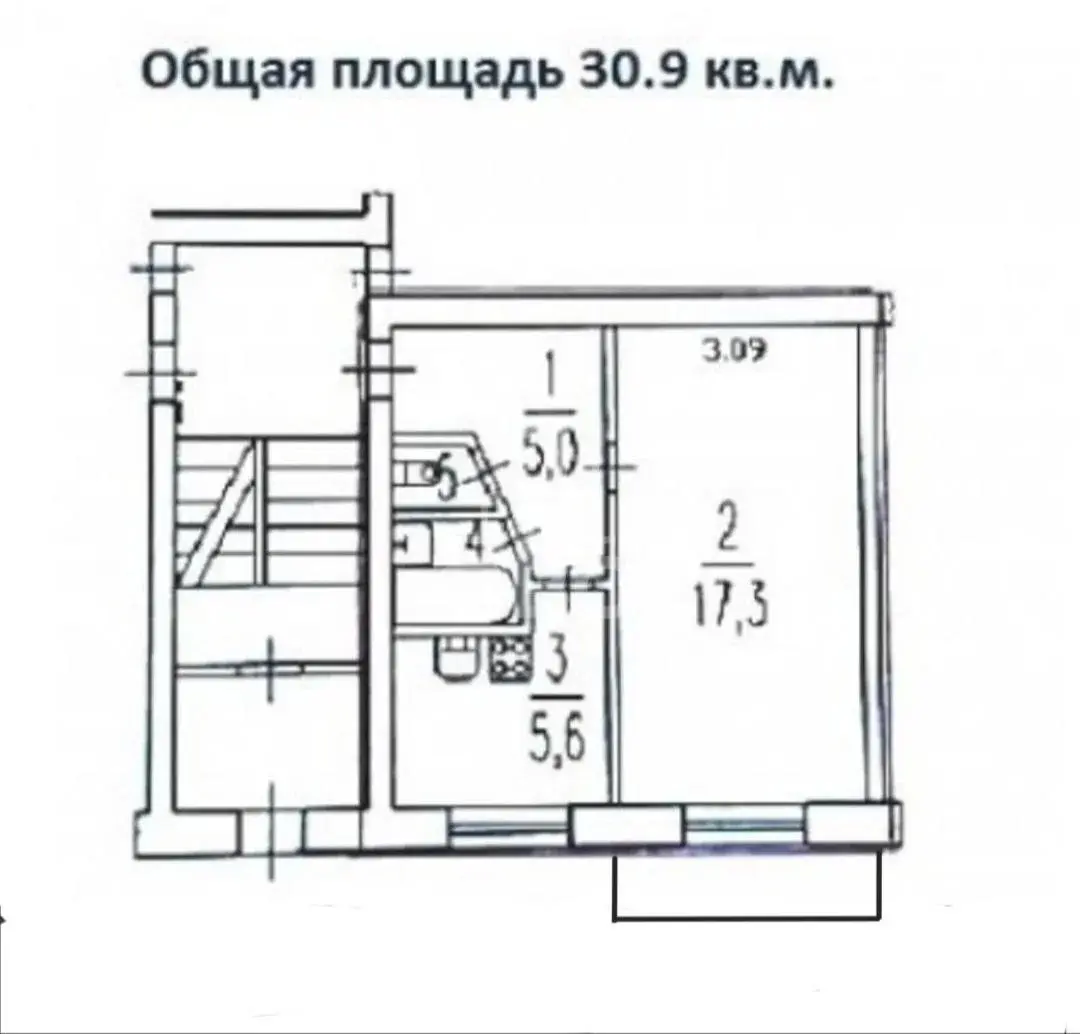 однокомнатная квартира в Санкт-Петербурге по адресу: Космонавтов проспект, 60, литера А