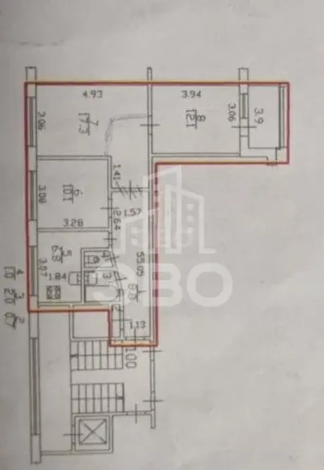 трехкомнатная квартира в Санкт-Петербурге по адресу: Софийская ул., 34, к 2