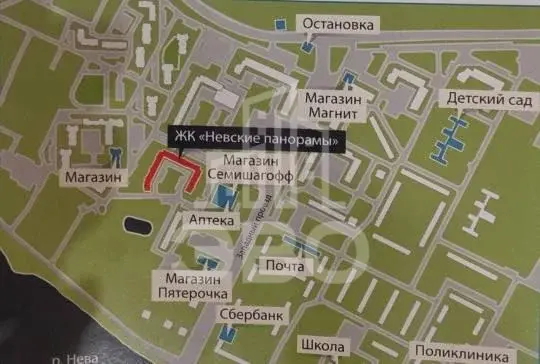 двухкомнатная квартира в Санкт-Петербурге по адресу: Западный проезд, 13, к 1