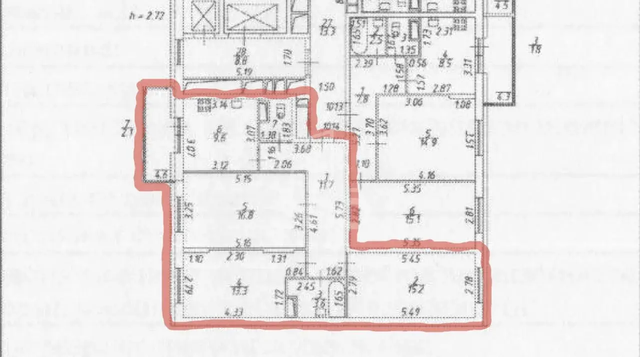 трехкомнатная квартира в Санкт-Петербурге по адресу: Ветеранов проспект, 169, к 6, строение 1