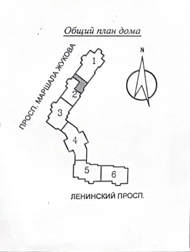 двухкомнатная квартира в Санкт-Петербурге по адресу: Маршала Жукова проспект, 36, к 1, литера А