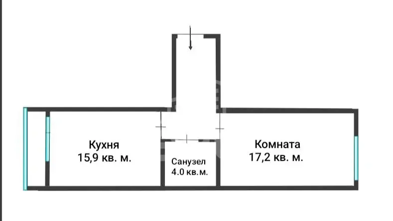 однокомнатная квартира в Санкт-Петербурге по адресу: Валдайская ул., 4, к 2