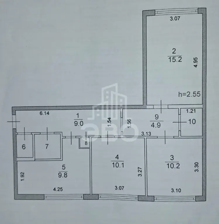 трехкомнатная квартира в Санкт-Петербурге по адресу: Солнечная ул., 37