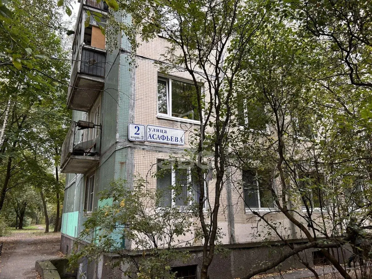 двухкомнатная квартира в Санкт-Петербурге по адресу: Асафьева ул., 2, к 2