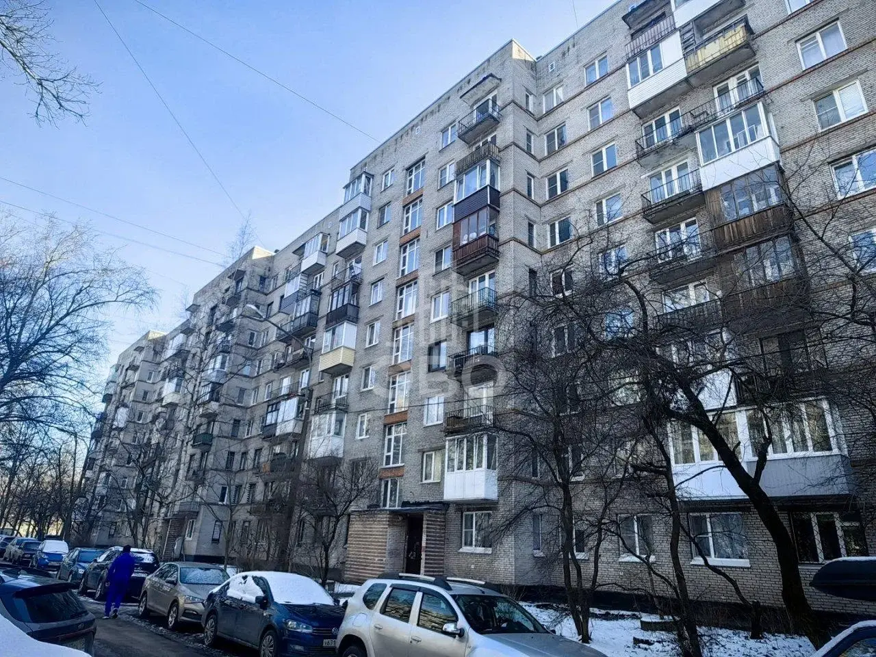 однокомнатная квартира в Санкт-Петербурге по адресу: Славы проспект, 2, к 3