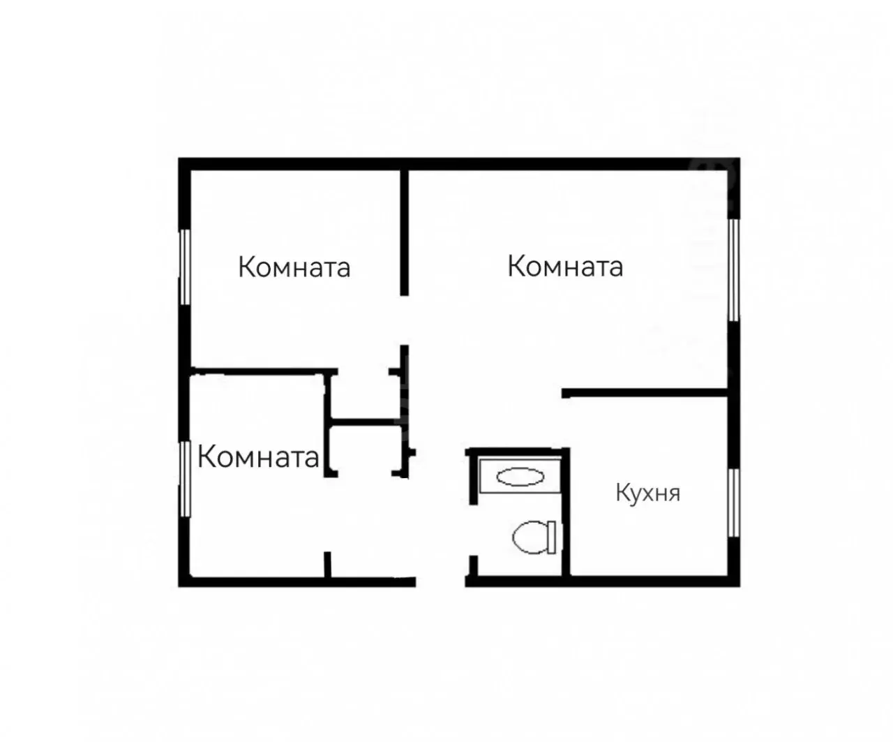 трехкомнатная квартира в Санкт-Петербурге по адресу: Новаторов б-р., 62