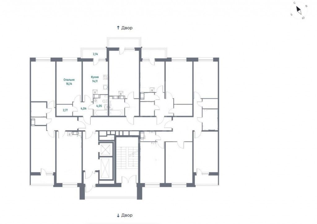 однокомнатная квартира в Ленинградской области по адресу: Авиаторов Балтики проспект, 23к3