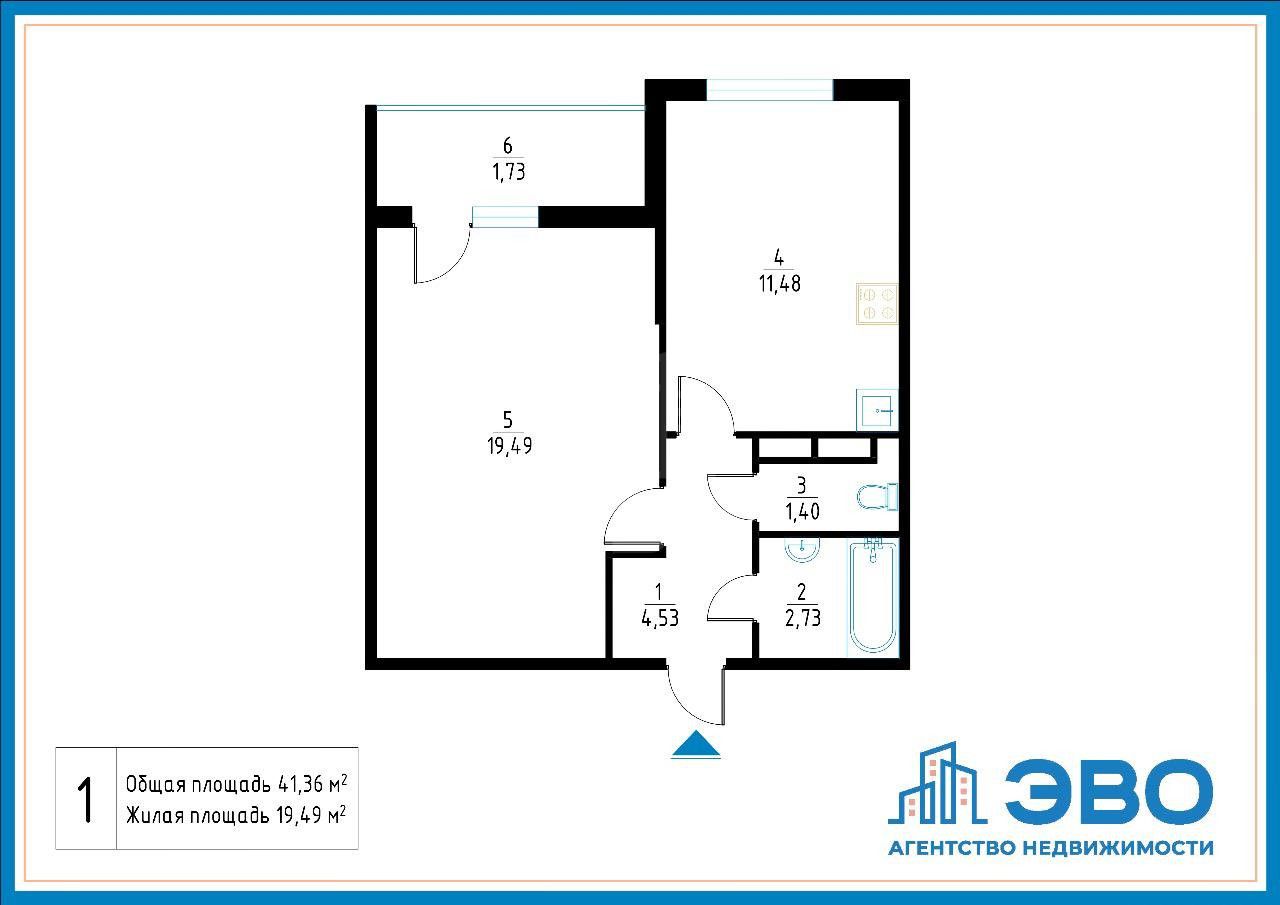 однокомнатная квартира в Санкт-Петербурге по адресу: Ленинский проспект, 68