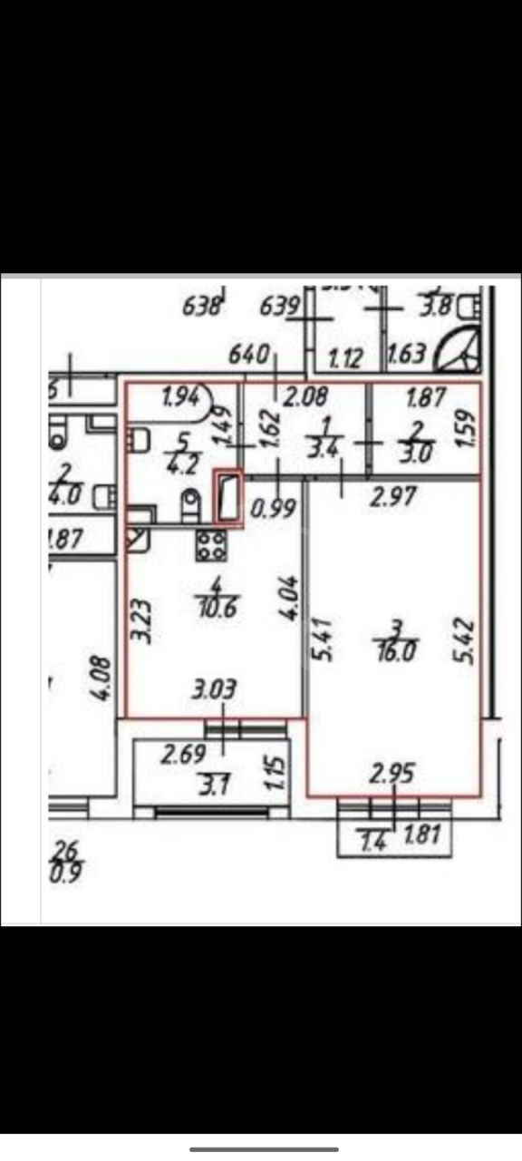однокомнатная квартира в Санкт-Петербург по адресу: Арцеуловская аллея, 9