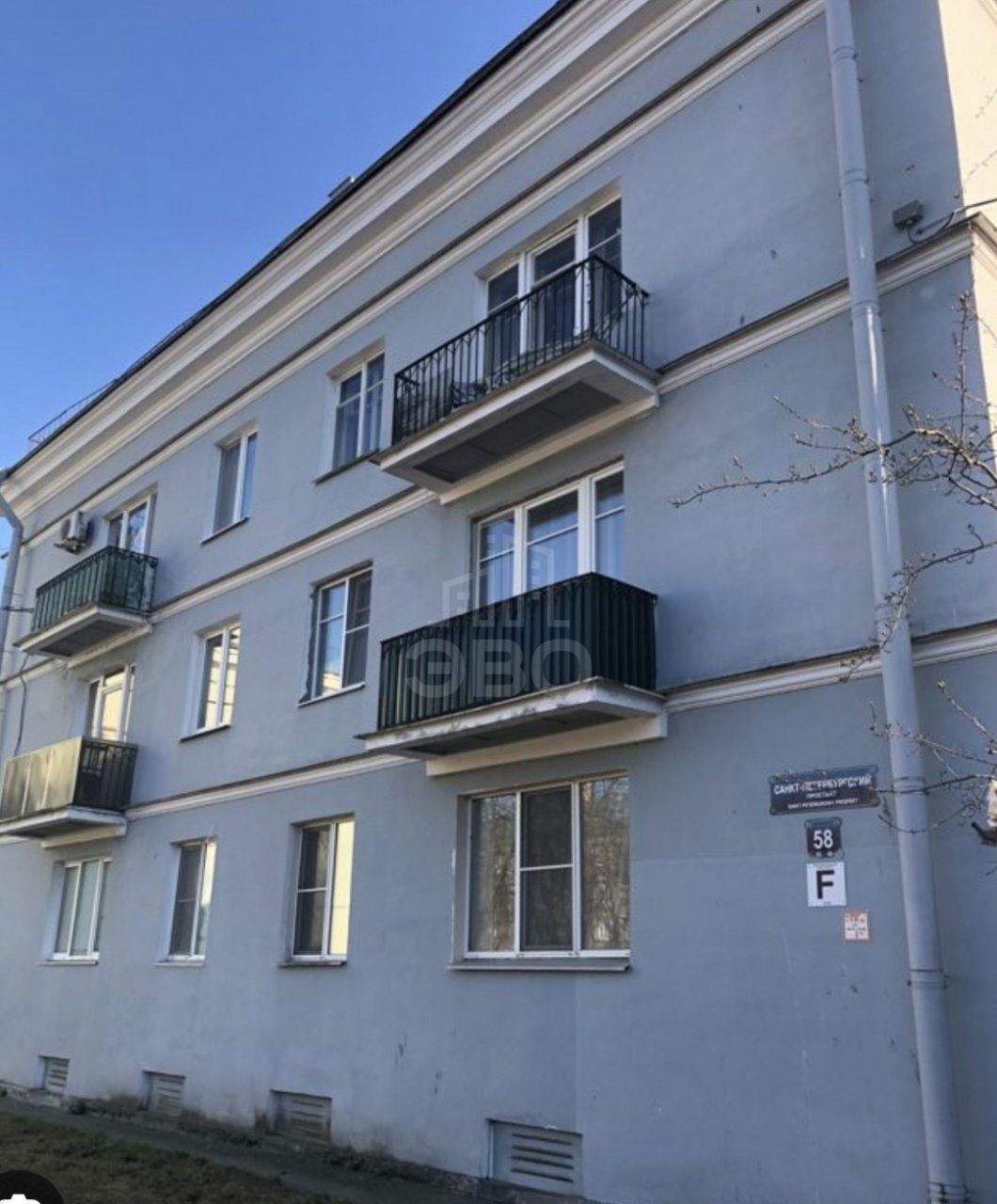 однокомнатная квартира в Санкт-Петербурге по адресу: Санкт-Петербургский проспект, 58