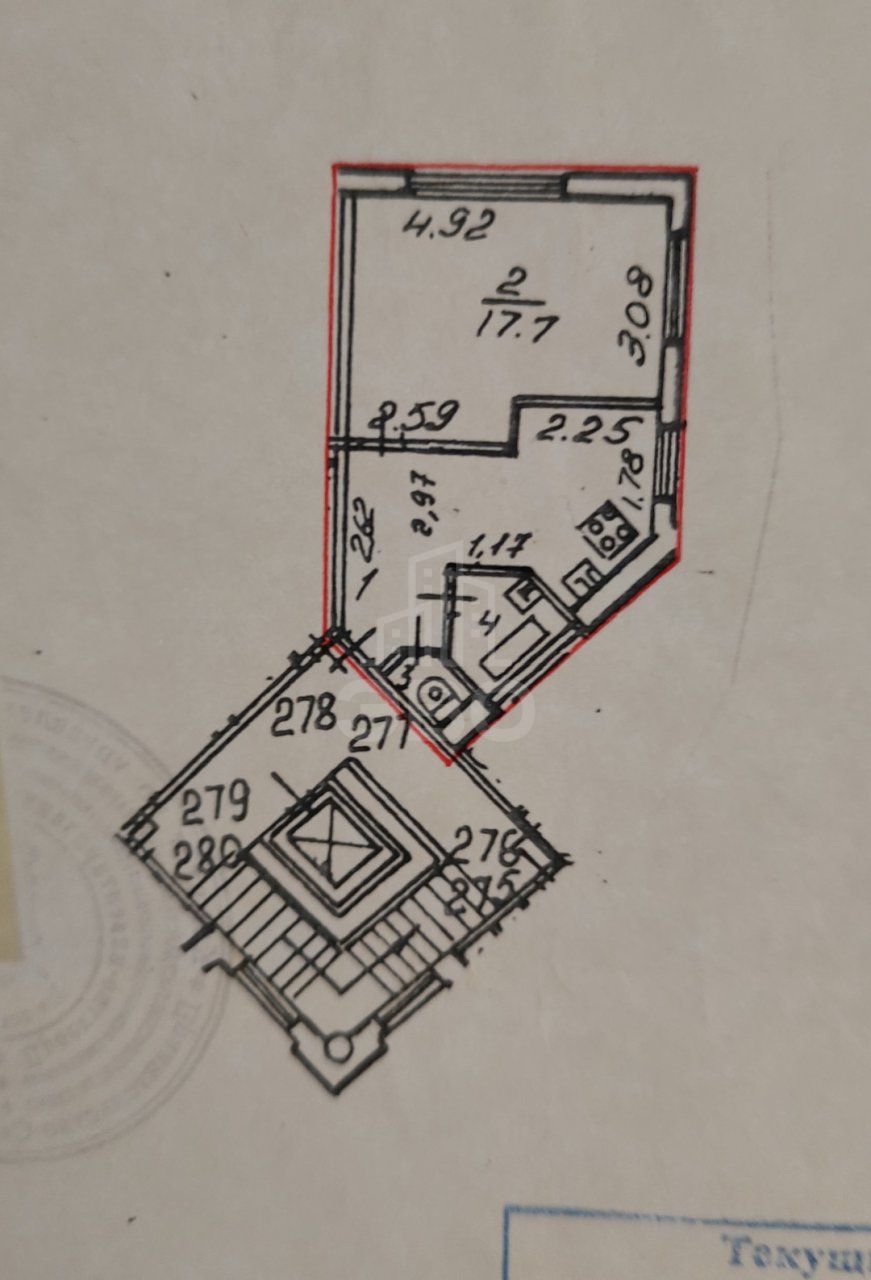однокомнатная квартира в Санкт-Петербург по адресу: Будапештская ул., 14, к 1
