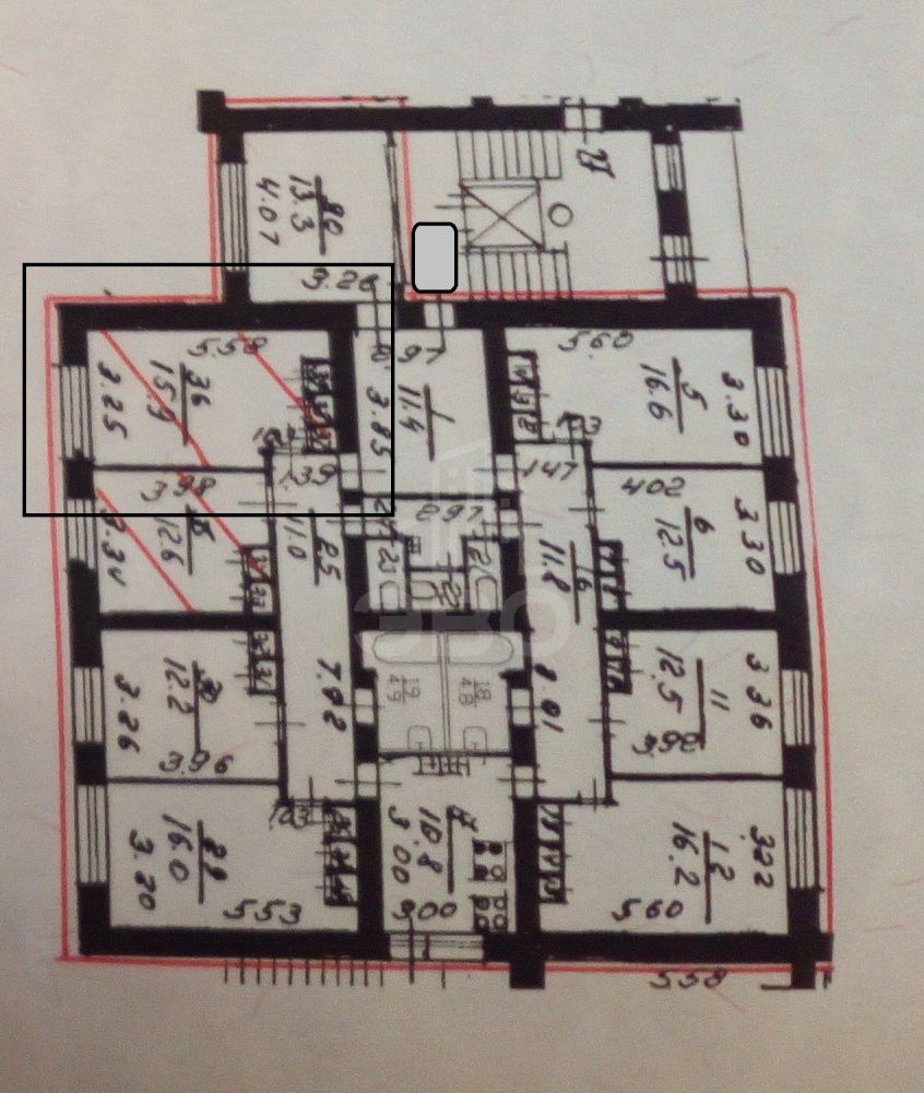 комната в Санкт-Петербурге по адресу: Искровский пр-кт., 6, к 3