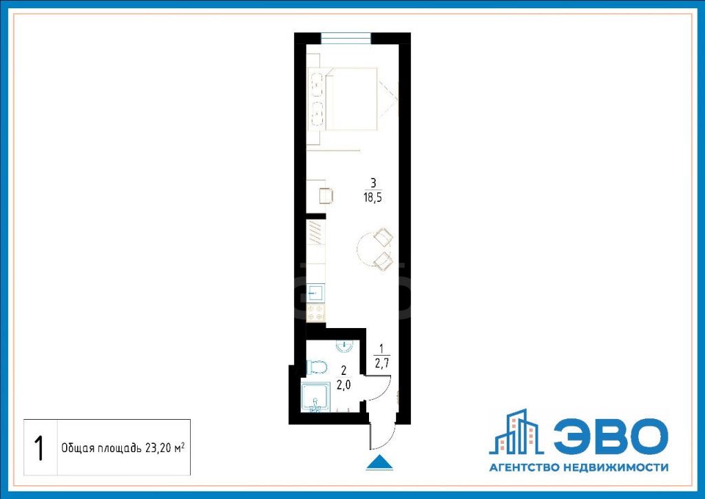 однокомнатная квартира в Санкт-Петербурге по адресу: Звенигородская ул., 1