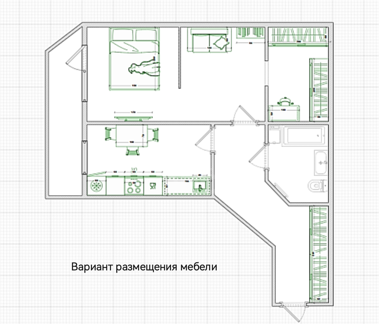 однокомнатная квартира в Санкт-Петербурге по адресу: Туристская ул., 24/42, литера А