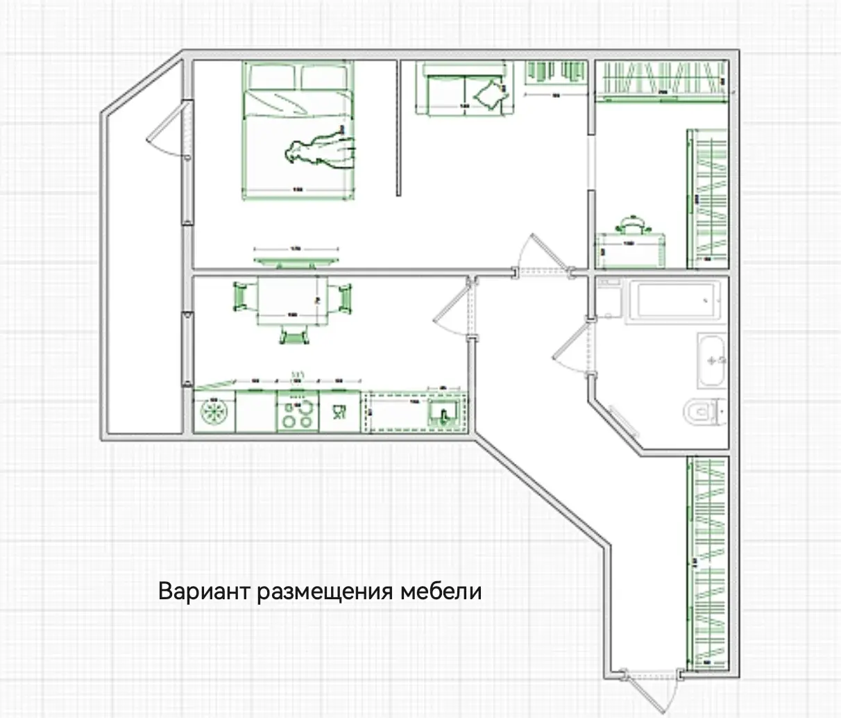 однокомнатная квартира в Санкт-Петербурге по адресу: Туристская ул., 24/42, литера А