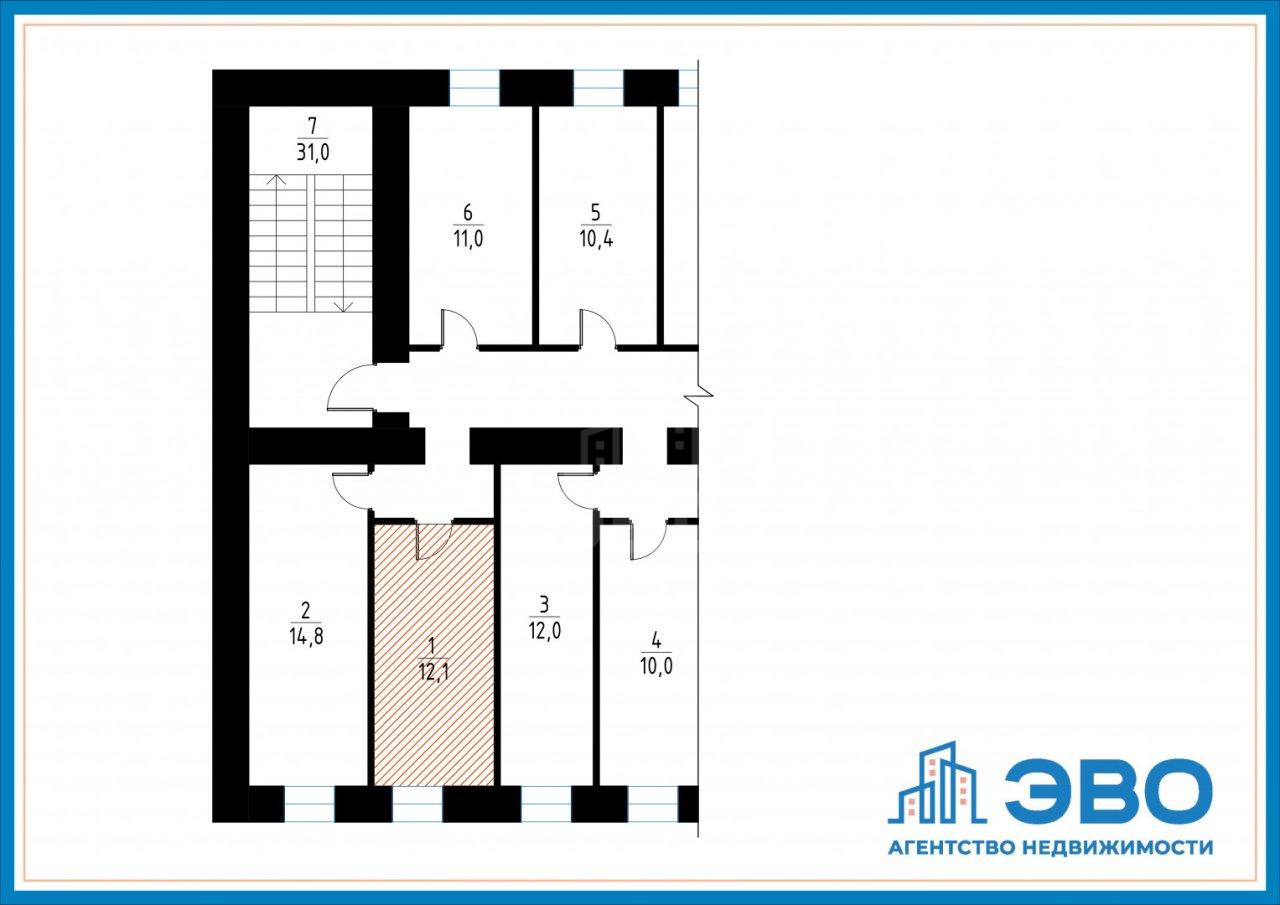 комната в Санкт-Петербурге по адресу: Ивана Черных ул., 3, литера А