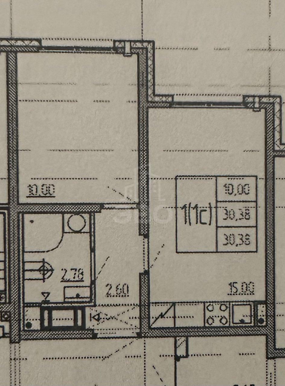 однокомнатная квартира в Санкт-Петербурге по адресу: Пахомовская ул., 14, к 2, строение 1