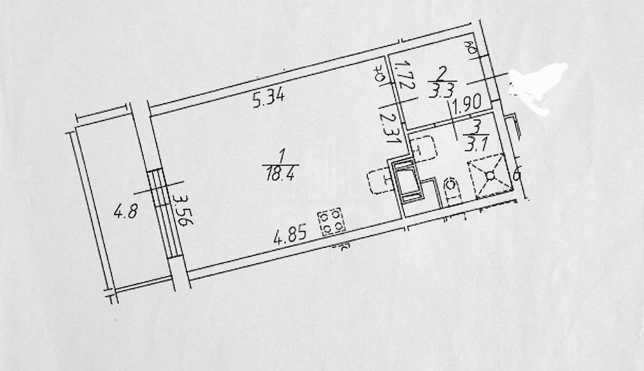 студия в Ленинградской области по адресу: Ручьевский проспект, 9
