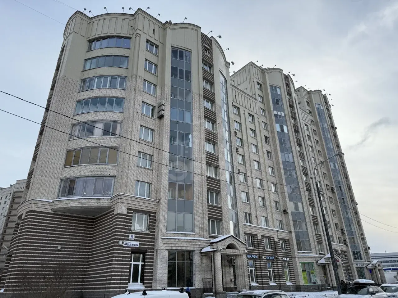 двухкомнатная квартира в Санкт-Петербурге по адресу: Маршала Жукова проспект, 36, к 1