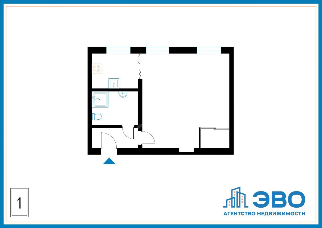 двухкомнатная квартира в Санкт-Петербурге по адресу: Зайцева ул., 3