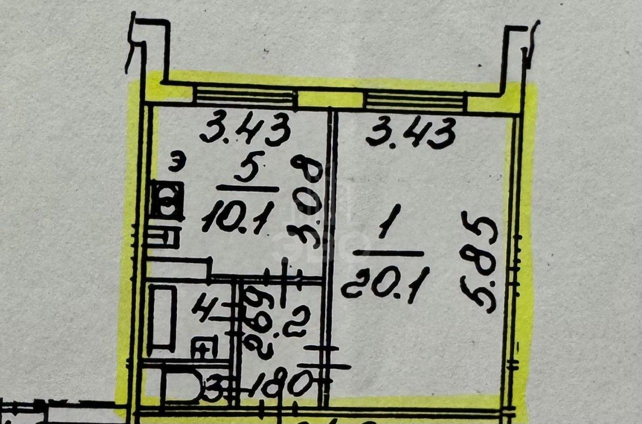 однокомнатная квартира в Санкт-Петербурге по адресу: Уточкина ул., 1, к 1