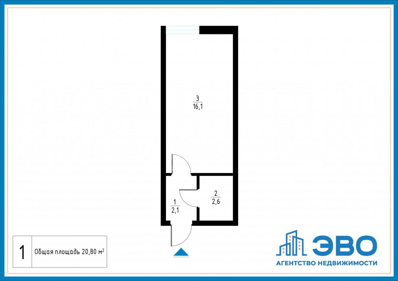 студия в Ленинградской области по адресу: Воронцовский б-р., 17