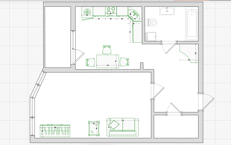 однокомнатная квартира в Санкт-Петербурге по адресу: Коломяжский проспект, 28, к 2