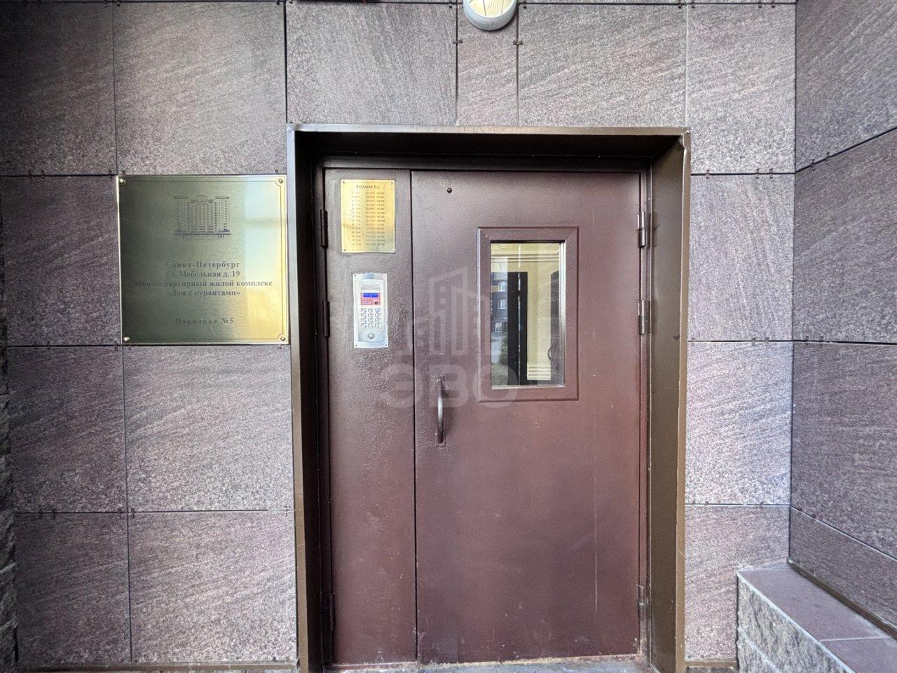 однокомнатная квартира в Санкт-Петербурге по адресу: Мебельная ул., 19, к 2