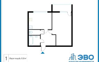 однокомнатная квартира в Санкт-Петербург по адресу: Ленинский проспект, 68, строение 1
