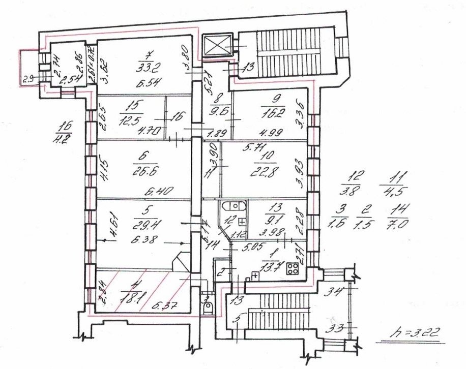 комната в Санкт-Петербурге по адресу: Большая Монетная ул., 23, литера а