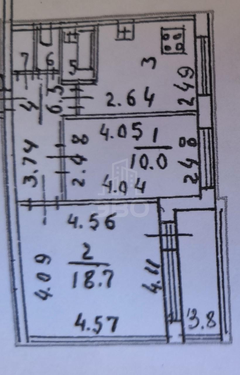 двухкомнатная квартира в Санкт-Петербурге по адресу: Чудновского ул., 8, к 1, литера А