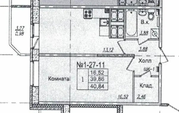 двухкомнатная квартира в Санкт-Петербурге по адресу: Ветеранов проспект, 171, к 5